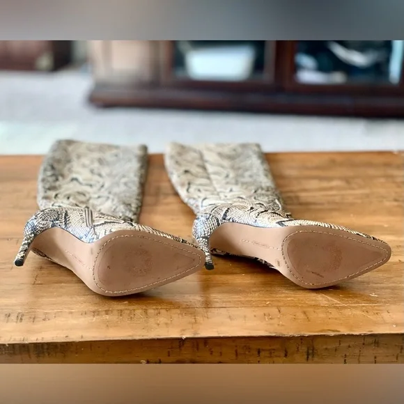 Vince Camuto Snakeskin Fendels Boots - Picture 2 of 4